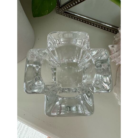 Orrefors Anna Ehrner Cross Crystal Votive Holder - Picture 4 of 10